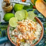 Honey Mustard Lime Shrimp- serve it with my tropical rice for dinner, or on its own as a quick and easy appetizer! | Go Go Go Gourmet @gogogogourmet