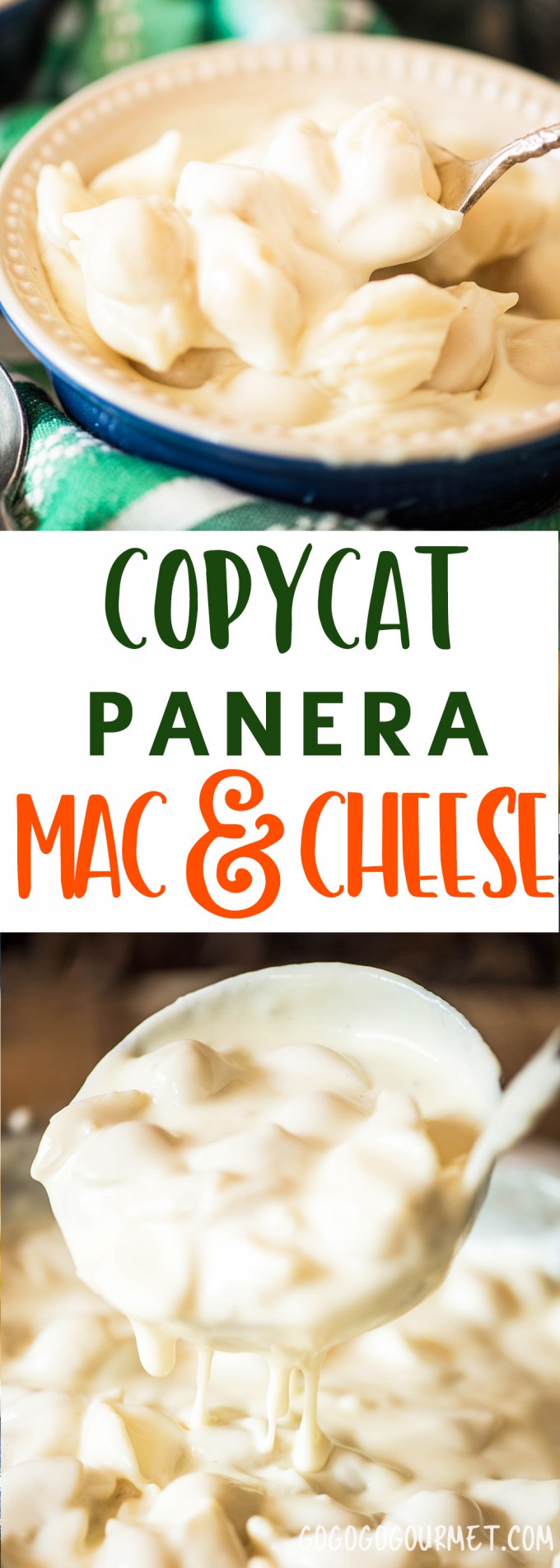 This Copycat Panera Mac and Cheese is made with two kinds of cheese for a supremely creamy taste. A perfect easy homemade mac and cheese recipe! via @gogogogourmet