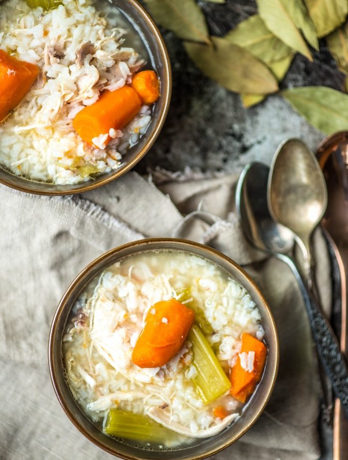 Chicken and Rice Soup is the perfect soup- easy, simple and hearty! | @gogogogourmet