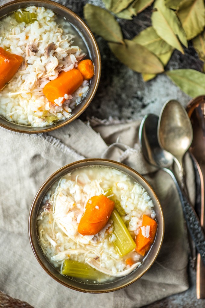 Chicken and Rice Soup is the perfect soup- easy, simple and hearty! | @gogogogourmet