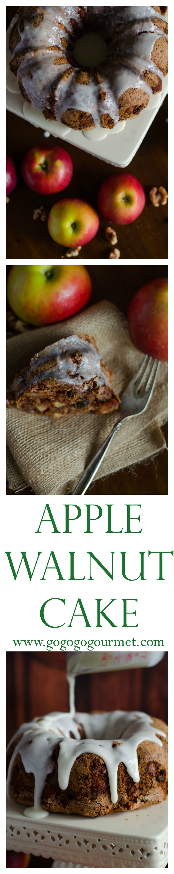 My grandmother's Apple Walnut cake is one of my favorite fall treats, but perfect all year round. Incredibly simple to mix up! via @gogogogourmet