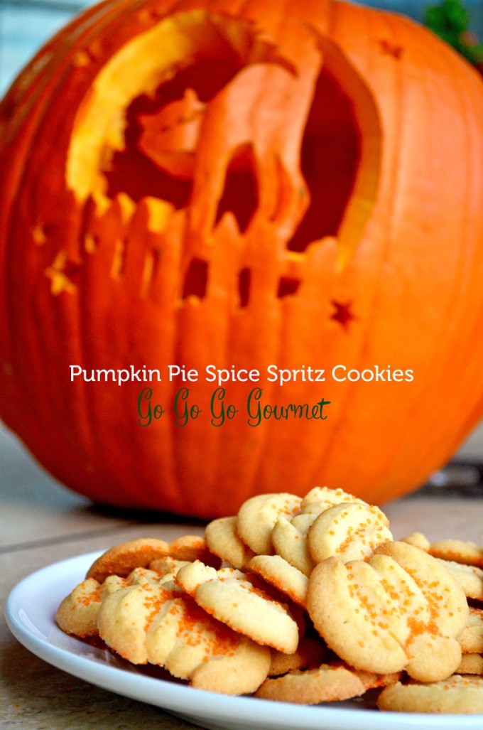 Pumpkin Pie Spice Spritz Cookies, Post 2 of 2 Go Go Go Gourmet