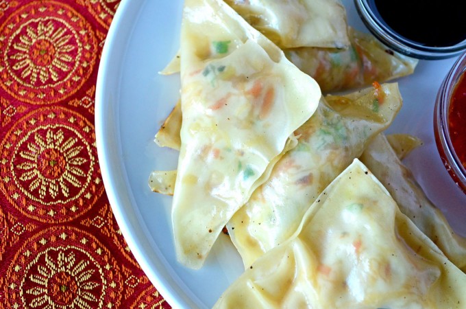 Vegetable Potstickers - a quick and easy dish that works as an #appetizer, snack or dinner! | Go Go Go Gourmet