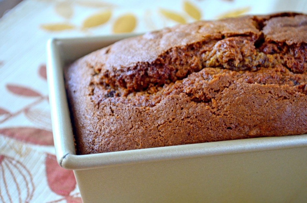 This pumpkin bread is flavored with citrus and studded with cranberry, for a truly unique fall treat! | Go Go Go Gourmet