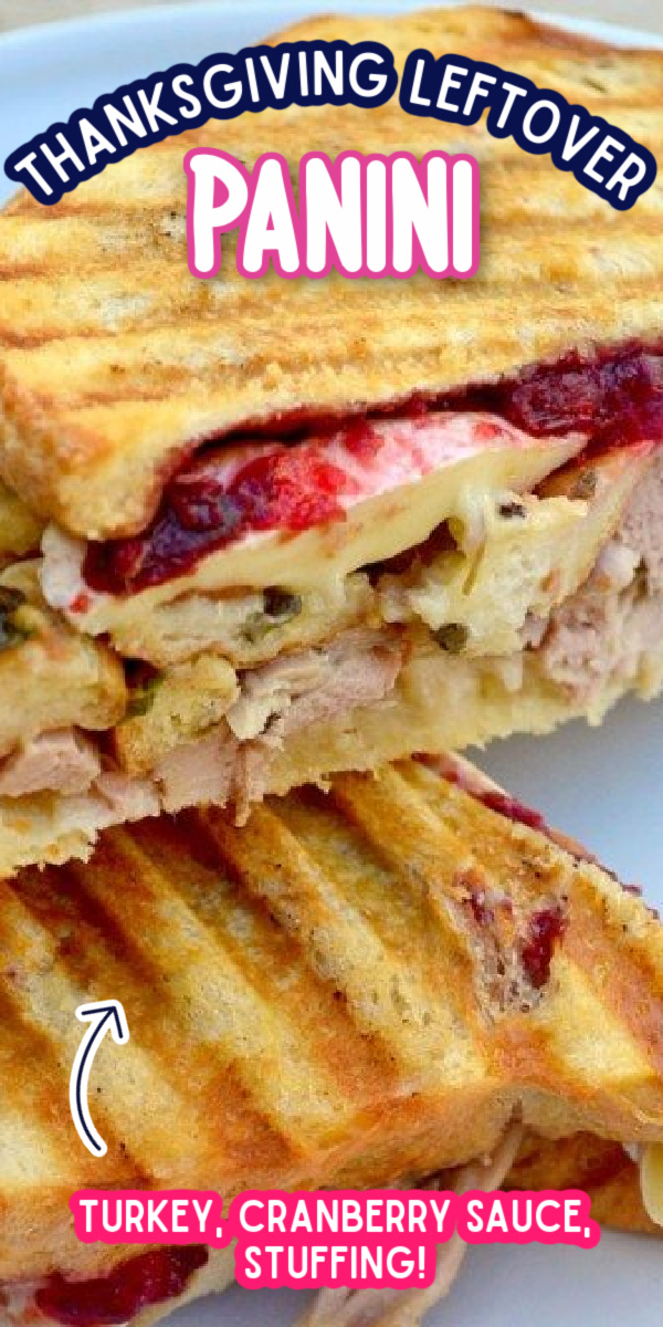 Not sure what to do with all of your Thanksgiving leftovers? Use them to make this delicious Thanksgiving Leftover Panini Recipe! #thanksgivingleftovers #gogogogourmet via @gogogogourmet