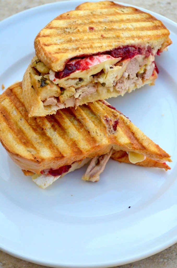Put your #Thanksgiving #leftovers to work in this amazing Thanksgiving Leftover Panini! | Go Go Go Gourmet