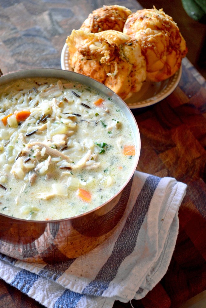 Creamy Chicken & Wild Rice Soup Go Go Go Gourmet