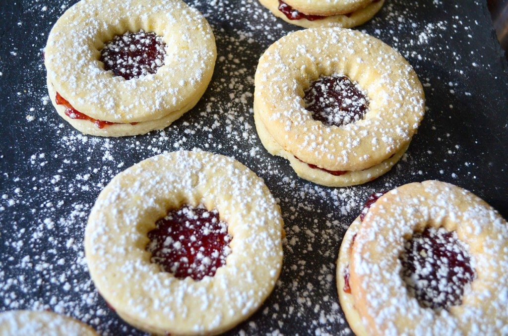 Classic Linzer cookies remixed with flecks of citrus zest | Go Go Go Gourmet