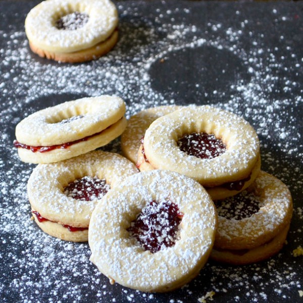 Linzer Cookies Go Go Go Gourmet