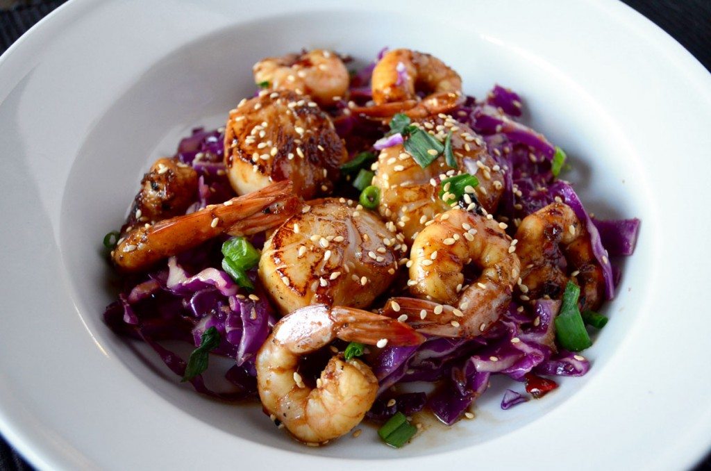 Quick  & Easy Asian-Marinated Shrimp & Scallops | Go Go Go Gourmet