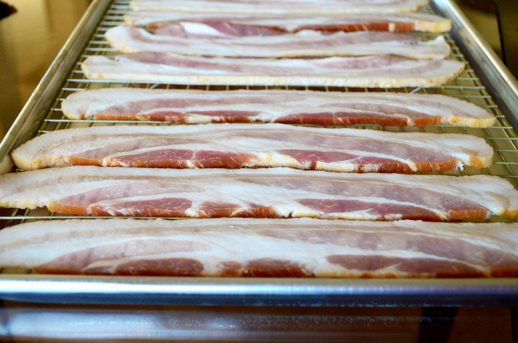 Candied Bacon, perfect for topping a salad (or just snacking, I'll never tell) | Go Go Go Gourmet