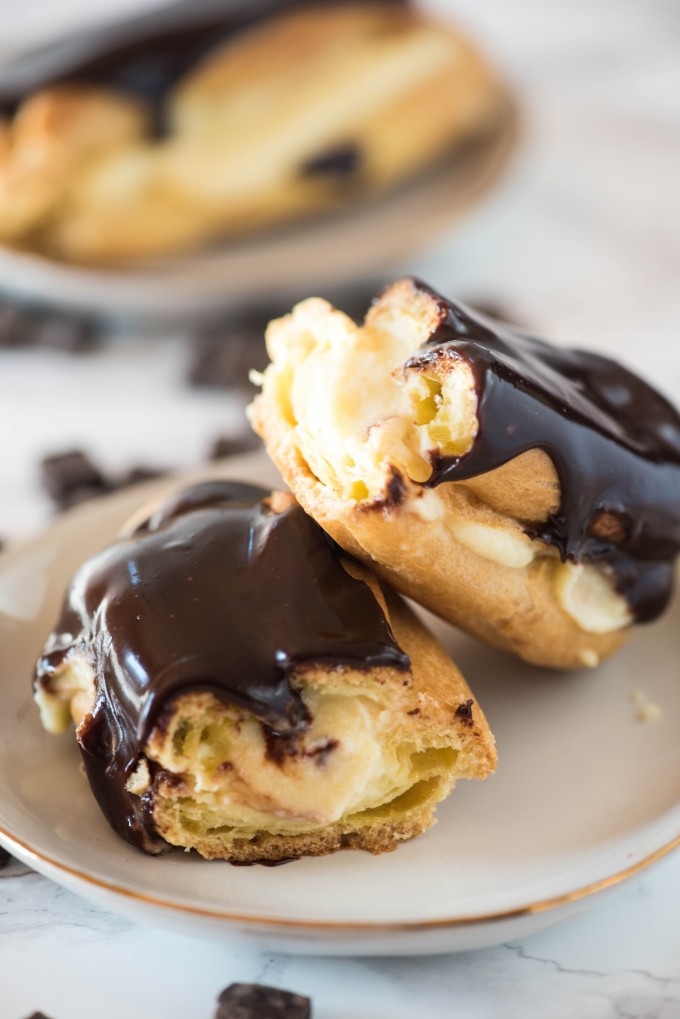 Chocolate Eclairs Go Go Go Gourmet