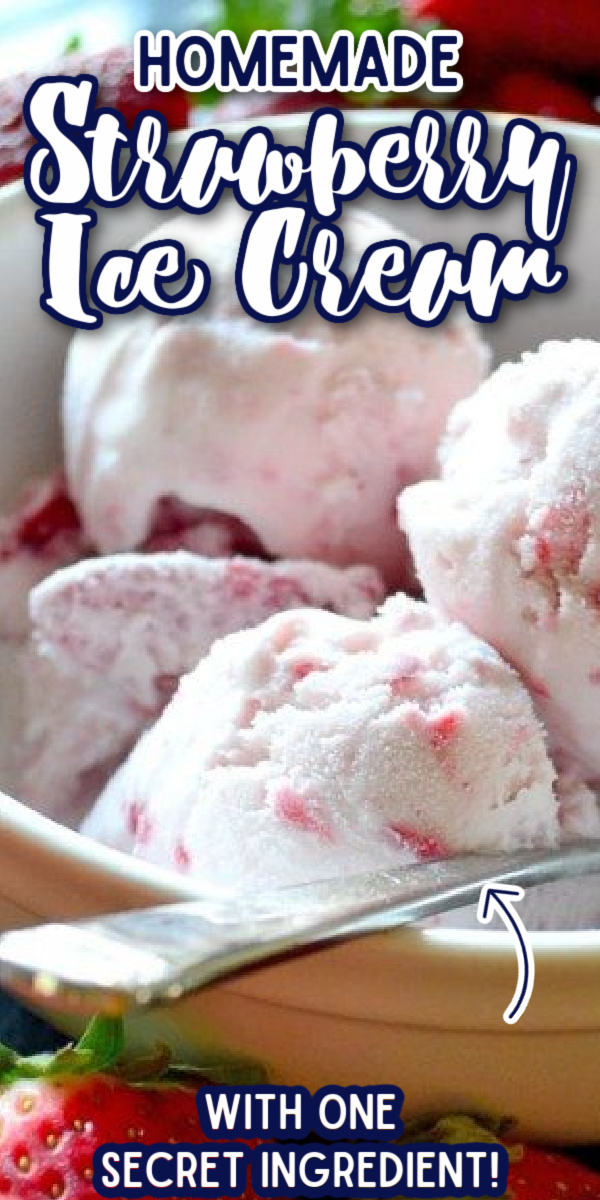 This easy homemade Strawberry Ice Cream recipe is the best! With an ice cream maker and a few ingredients, you are on your way to making the best ice cream ever! Perfect for putting in a bowl or a cone. #gogogogourmet #strawberryicecream #homemadeicecream #homemadestrawberryicecream via @gogogogourmet
