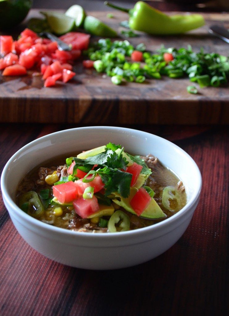 Crockpot Carnitas Burrito Bowl Soup | Go Go Go Gourmet