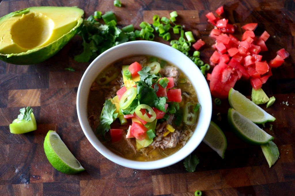 Crockpot Carnitas Burrito Bowl Soup | Go Go Go Gourmet