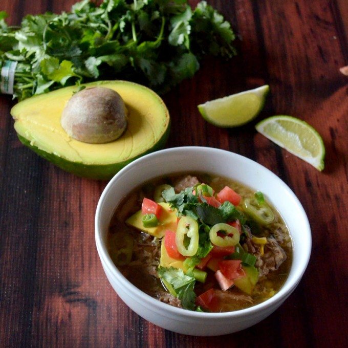 Crockpot Carnitas Burrito Bowl Soup | Go Go Go Gourmet