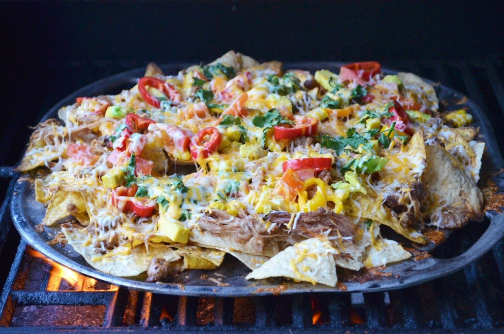 Grilled Chorizo and Carnitas Nachos | Go Go Go Gourmet