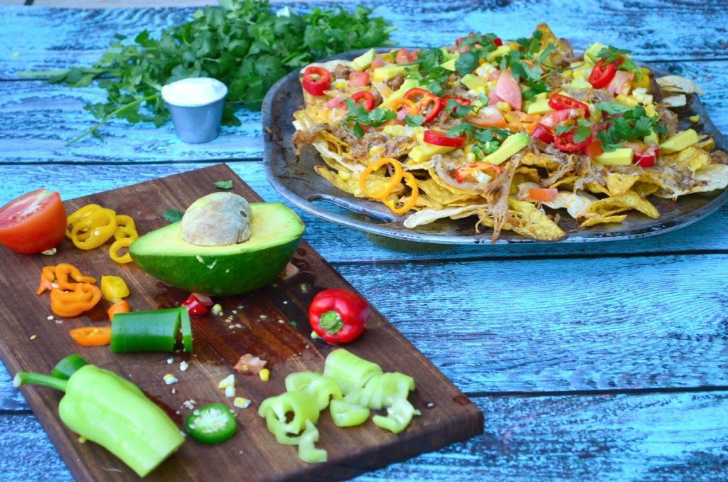 Grilled Chorizo and Carnitas Nachos | Go Go Go Gourmet