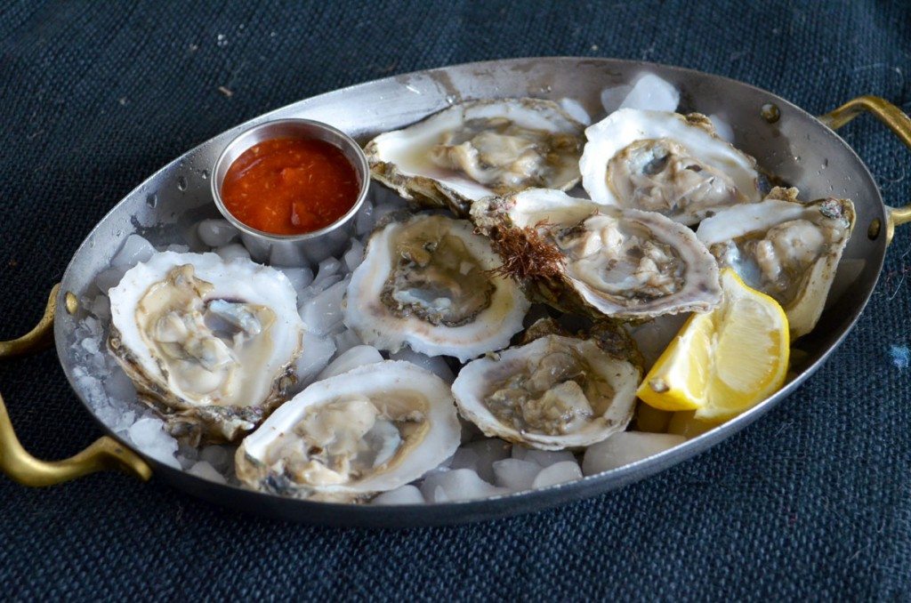 Shucked Oysters with Cocktail Sauce & Lemon | Go Go Go Gourmet