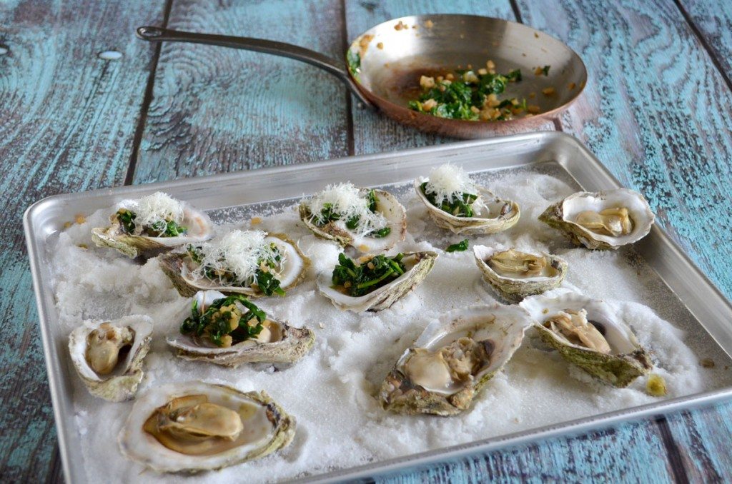 Spinach Parmesan Oysters | Go Go Go Gourmet