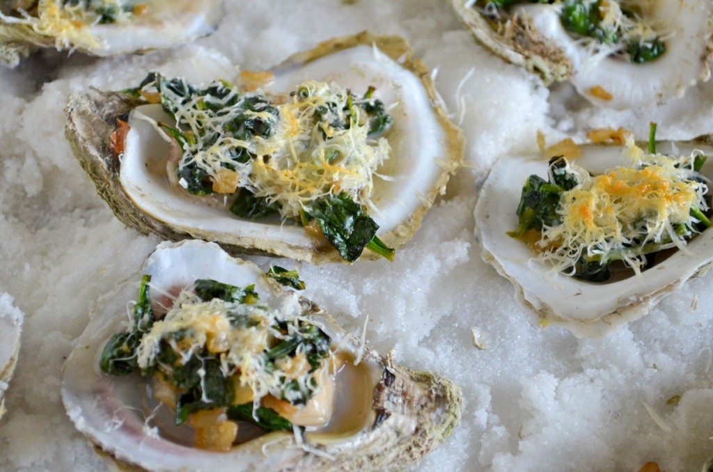 Spinach Parmesan Oysters | Go Go Go Gourmet