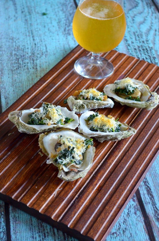 Spinach Parmesan Oysters | Go Go Go Gourmet