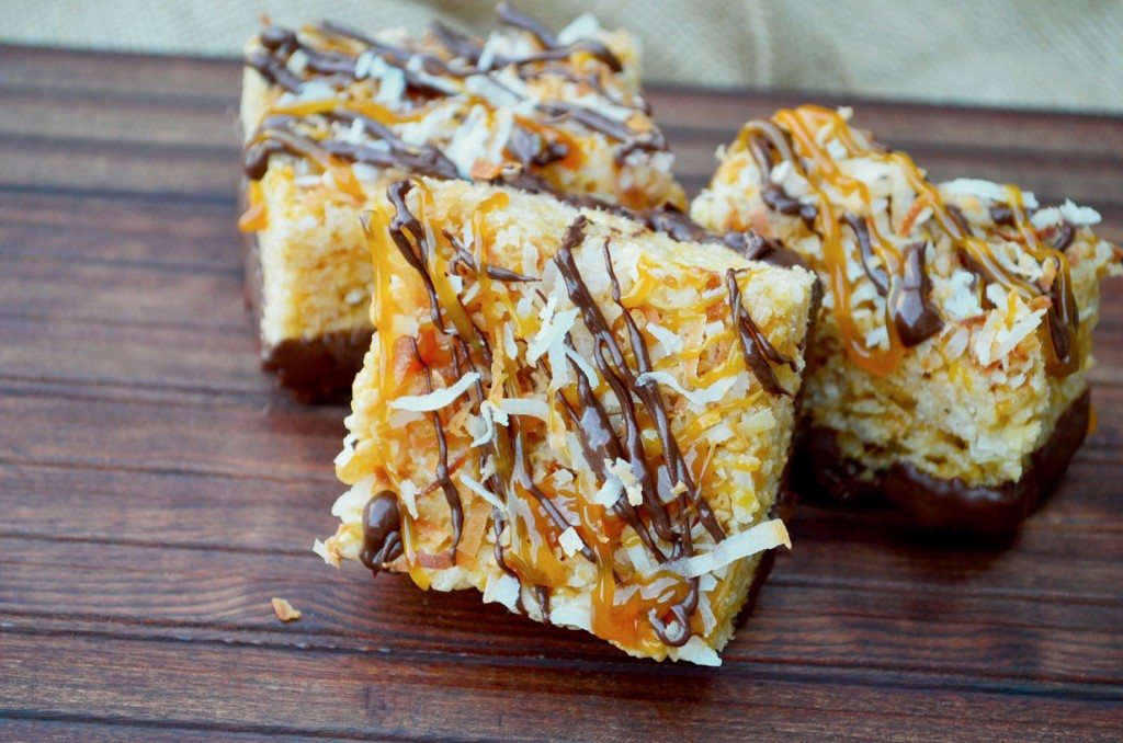 Samoa Rice Krispie Treats | Go Go Go Gourmet @gogogogourmet