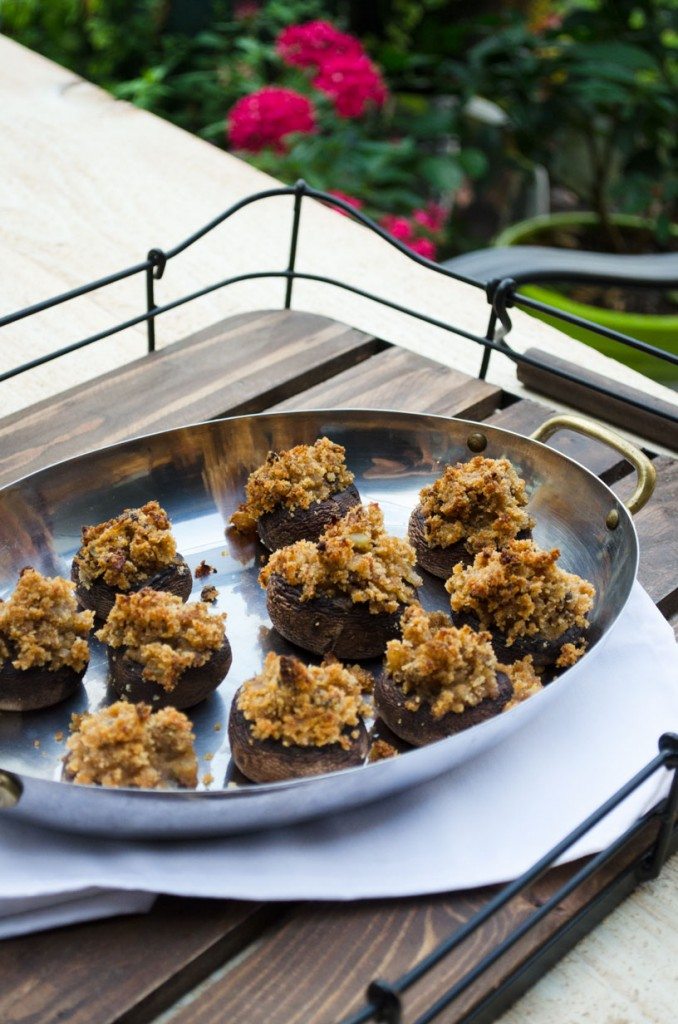 Vegetarian Stuffed Mushrooms | Go Go Go Gourmet @gogogogourmet