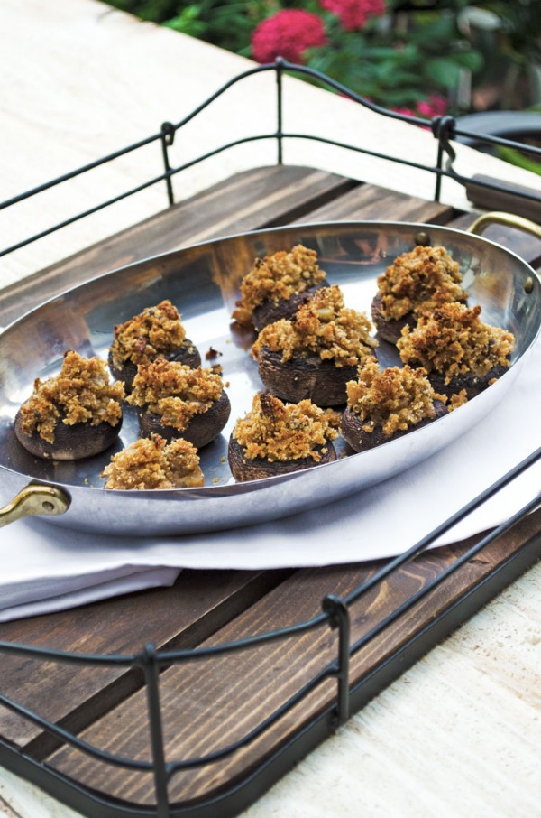 Vegetarian Stuffed Mushrooms - Vegetarian Stuffed Mushrooms Caps
