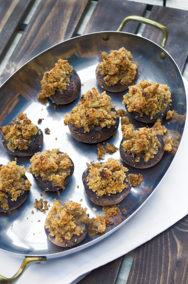 Vegetarian Stuffed Mushrooms - Vegetarian Stuffed Mushrooms Caps