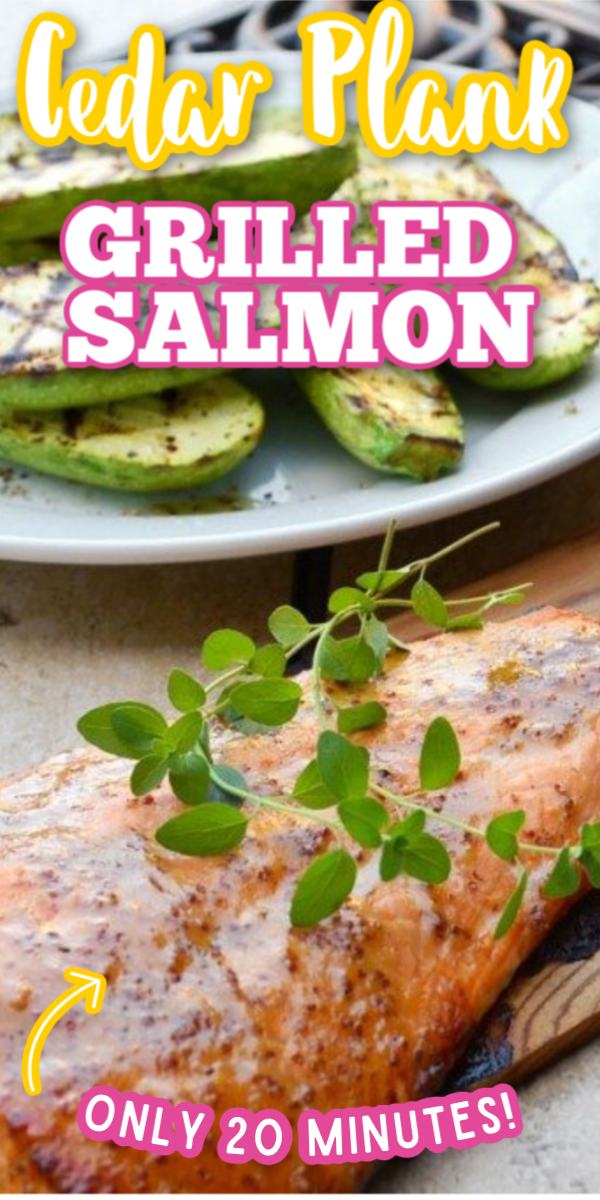 With only a few simple ingredients, this healthy Cedar Plank Salmon recipe is the best! Fire up the BBQ and you're ready to make this perfect summer dinner! #gogogogourmet #cedarplanksalmon #easysalmonrecipes #howtomakecedarplanksalmon via @gogogogourmet