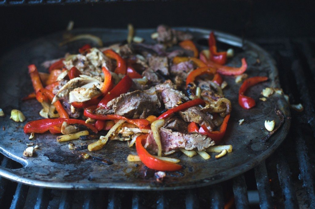 Grilled Flank Steak and Chicken Fajitas | Go Go Go Gourmet @gogogogourmet