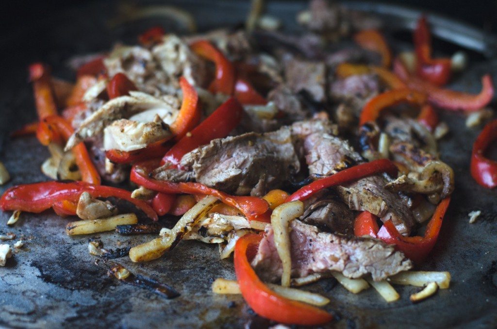 Grilled Flank Steak and Chicken Fajitas | Go Go Go Gourmet @gogogogourmet