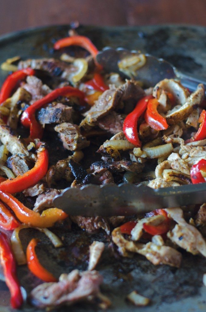 Grilled Flank Steak and Chicken Fajitas | Go Go Go Gourmet @gogogogourmet