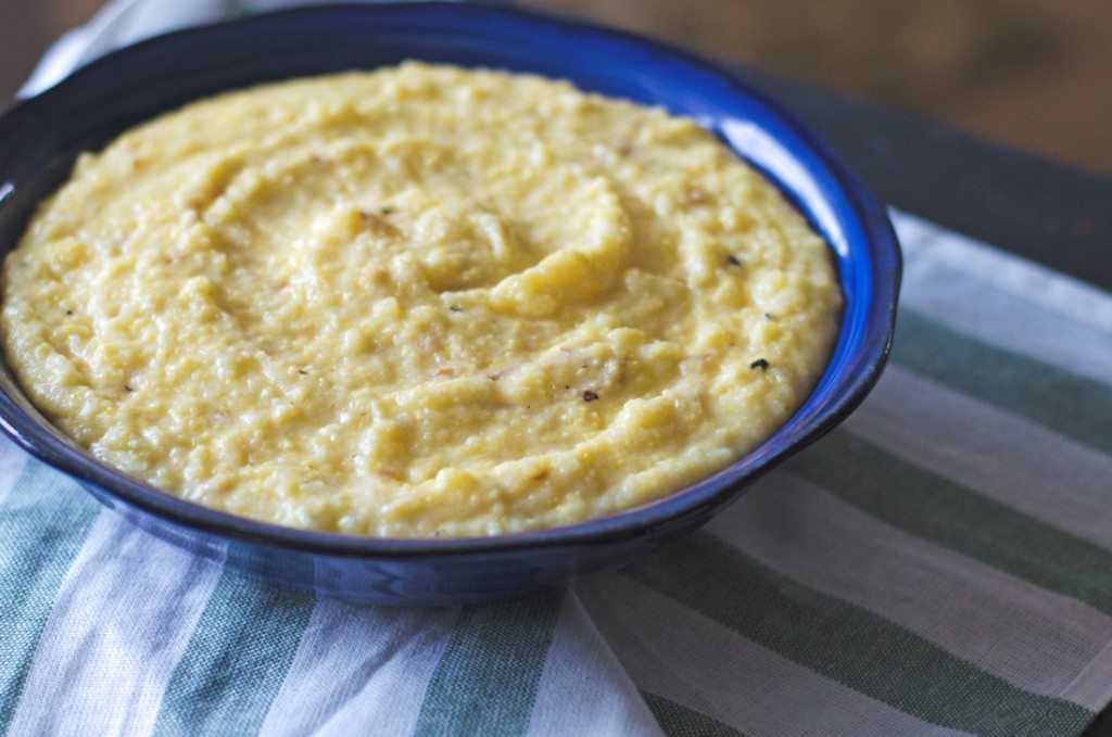 Smoked Gouda Cheesy Polenta | Go Go Go Gourmet @gogogogourmet