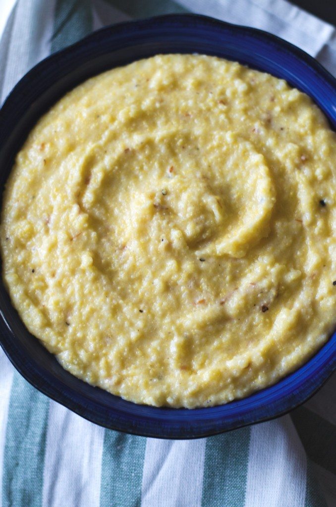 Smoked Gouda Cheesy Polenta | Go Go Go Gourmet @gogogogourmet