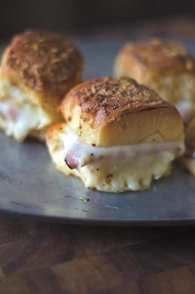 Close up of a Hawaiian Bread Sandwich