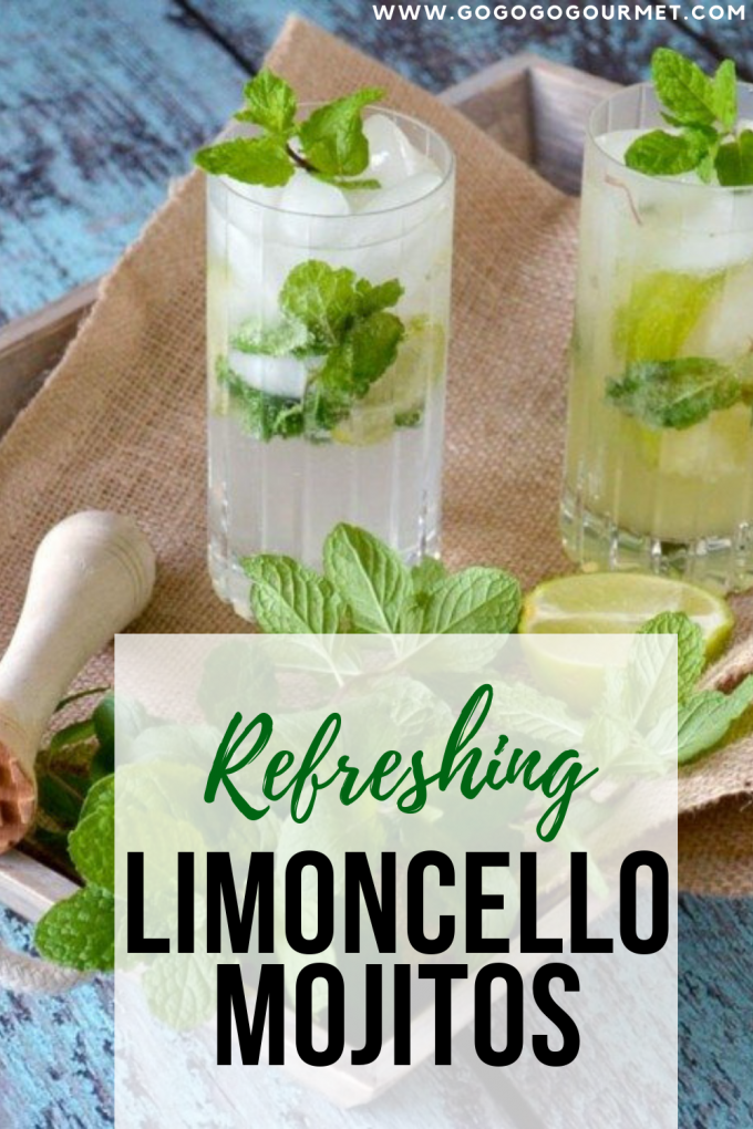 There is nothing more refreshing on a hot day than a mojito, and this Limoncello Mojito recipe is no exception! With only a few ingredients, you're on your way to a delicious limoncello mint mojito! #gogogogourmet #limoncellomojitos #limoncellomojitorecipe #easymojitorecipes #summercocktails via @gogogogourmet