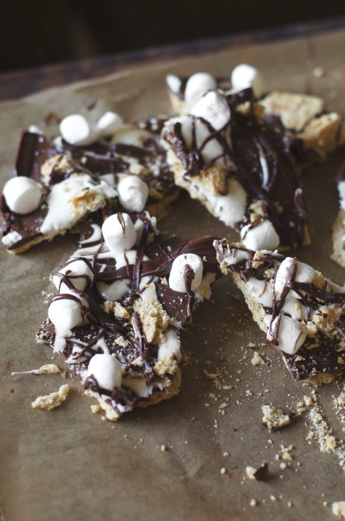 Nutella S'mores Pretzel Bark | Go Go Go Gourmet @gogogogourmet