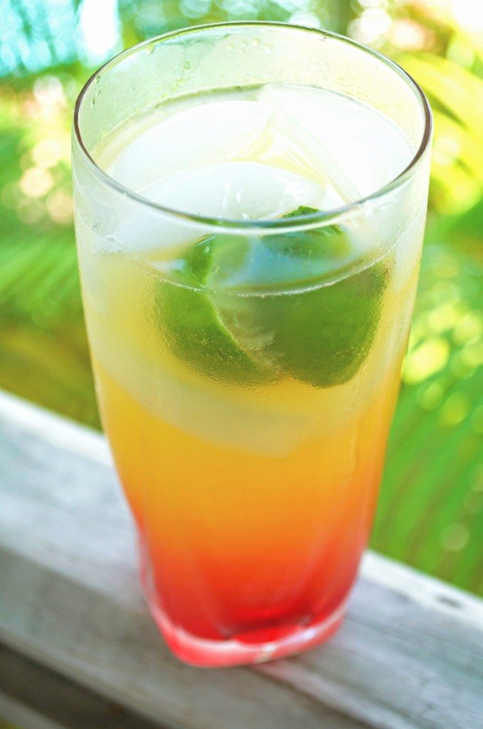The Mutton Snapper Cocktail- tropical juices, rum, club soda and lime create a crisp and refreshing cocktail | Go Go Go Gourmet @gogogogourmet