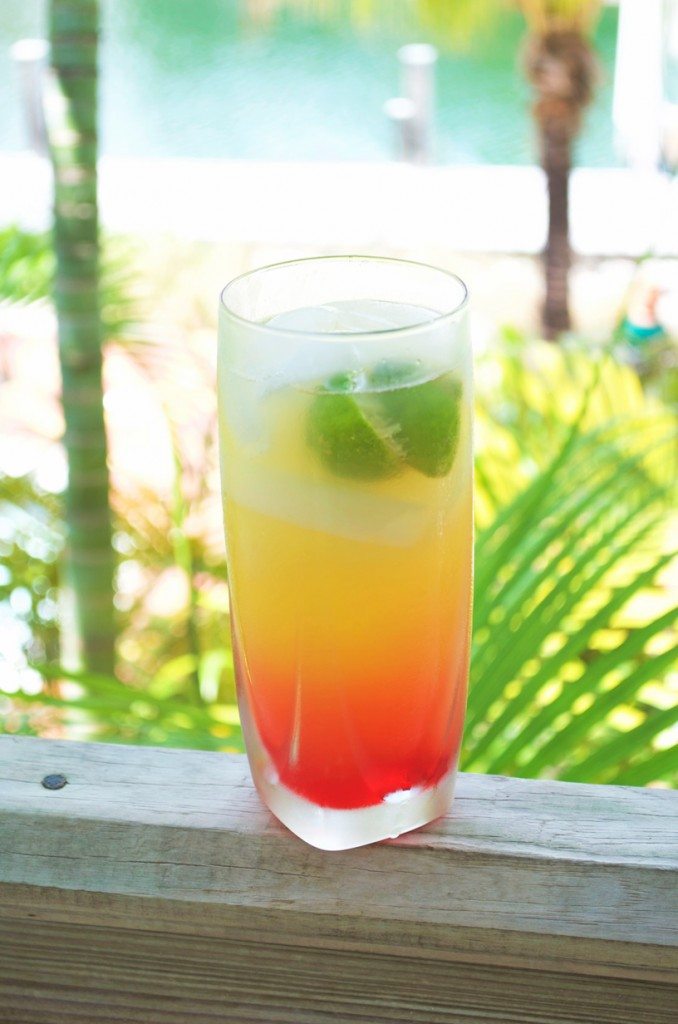 The Mutton Snapper Cocktail- tropical juices, rum, club soda and lime create a crisp and refreshing cocktail | Go Go Go Gourmet @gogogogourmet