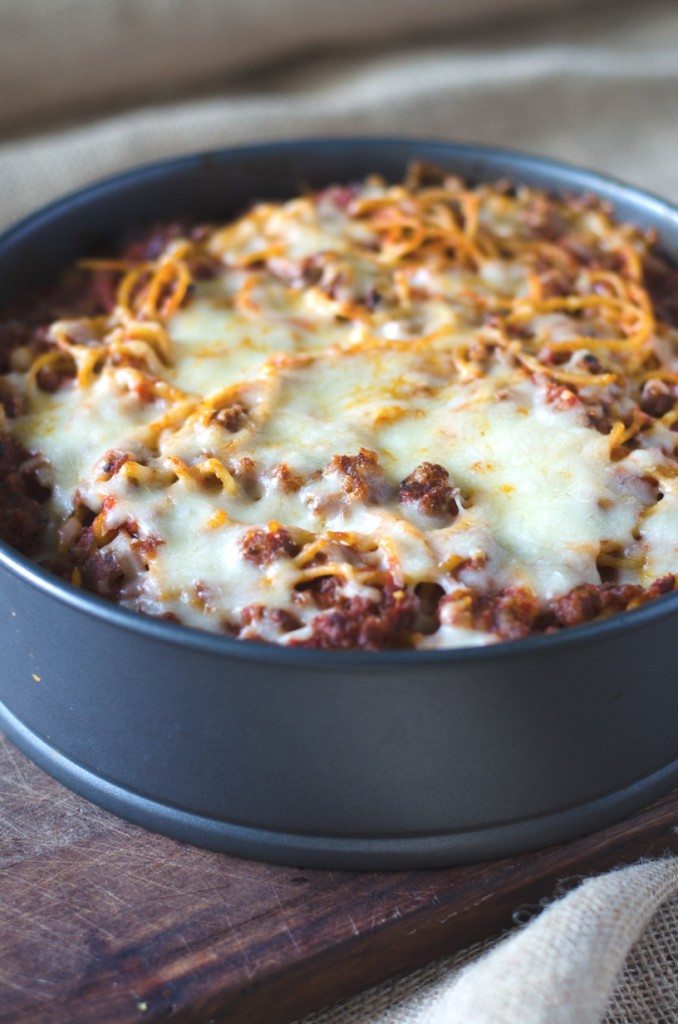 Baked-Baked Spaghetti with Pepperoni | Go Go Go Gourmet @gogogogourmet