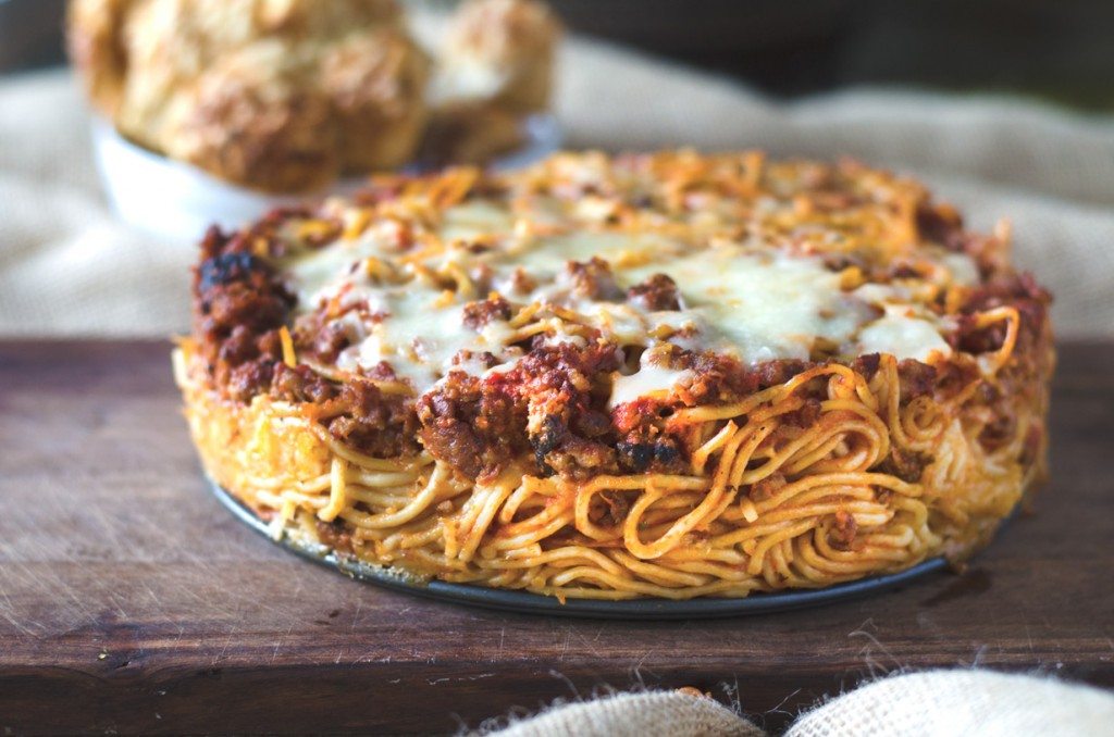 Baked-Baked Spaghetti with Pepperoni | Go Go Go Gourmet @gogogogourmet