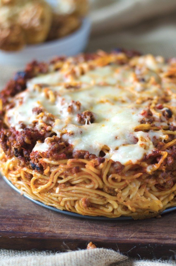 Baked-Baked Spaghetti with Pepperoni | Go Go Go Gourmet @gogogogourmet