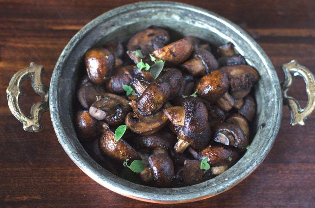 Sauteed Mushrooms with Oregano and Balsamic | Go Go Go Gourmet @gogogogourmet