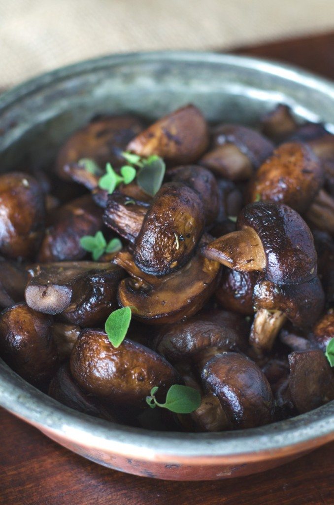Sauteed Mushrooms with Oregano and Balsamic | Go Go Go Gourmet @gogogogourmet