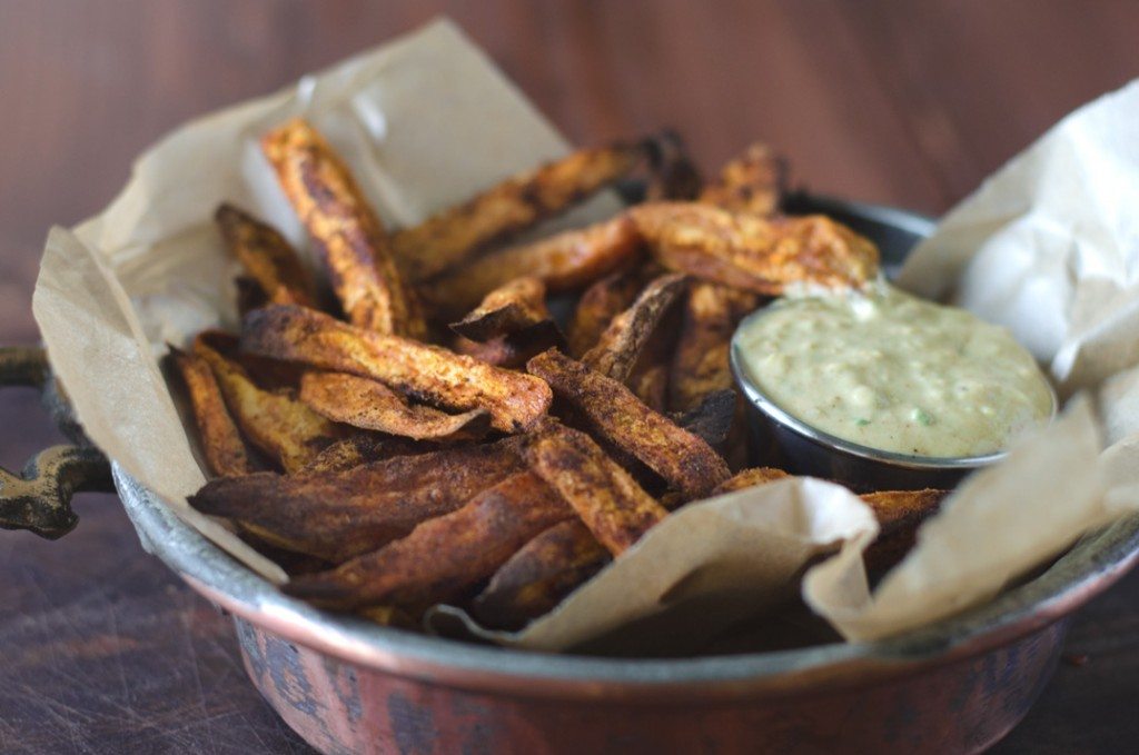 Cumin and Cayenne Spicy Baked Sweet Potato Fries | Go Go Go Gourmet @gogogogourmet