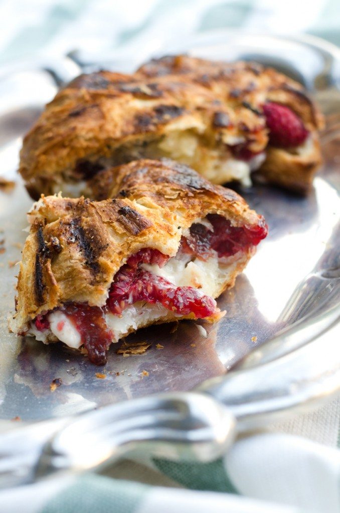 Grilled Mascarpone and Berry Croissant | Go Go Go Gourmet @gogogogourmet