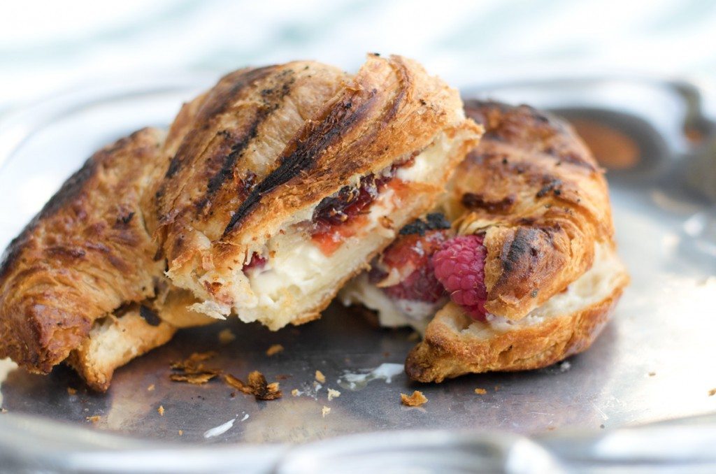 Grilled Mascarpone and Berry Croissant | Go Go Go Gourmet @gogogogourmet