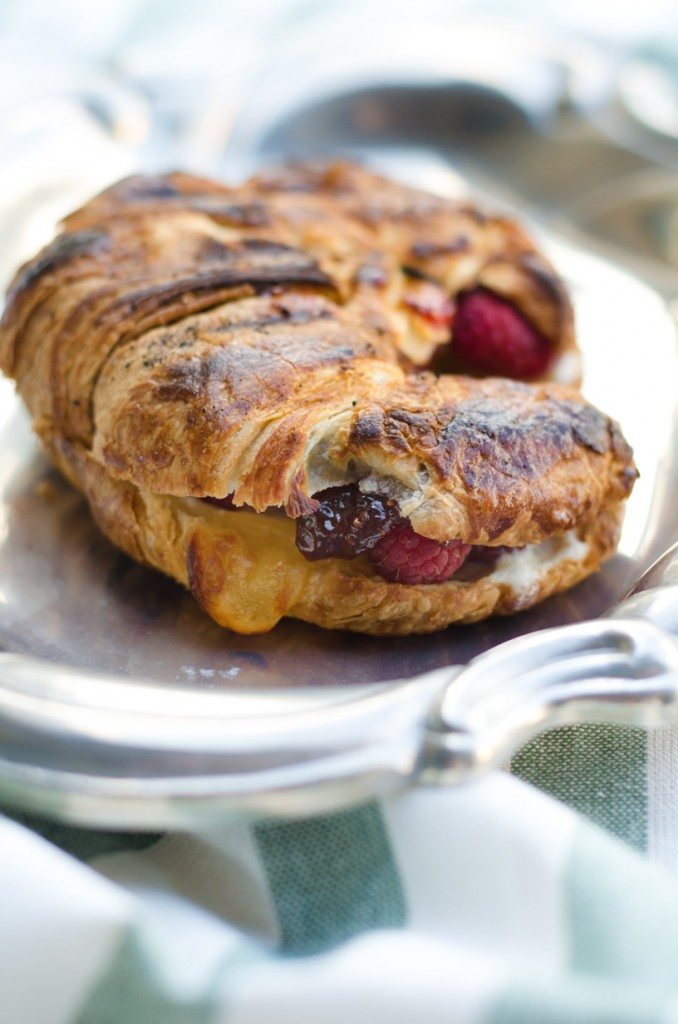Grilled Mascarpone and Berry Croissant | Go Go Go Gourmet @gogogogourmet